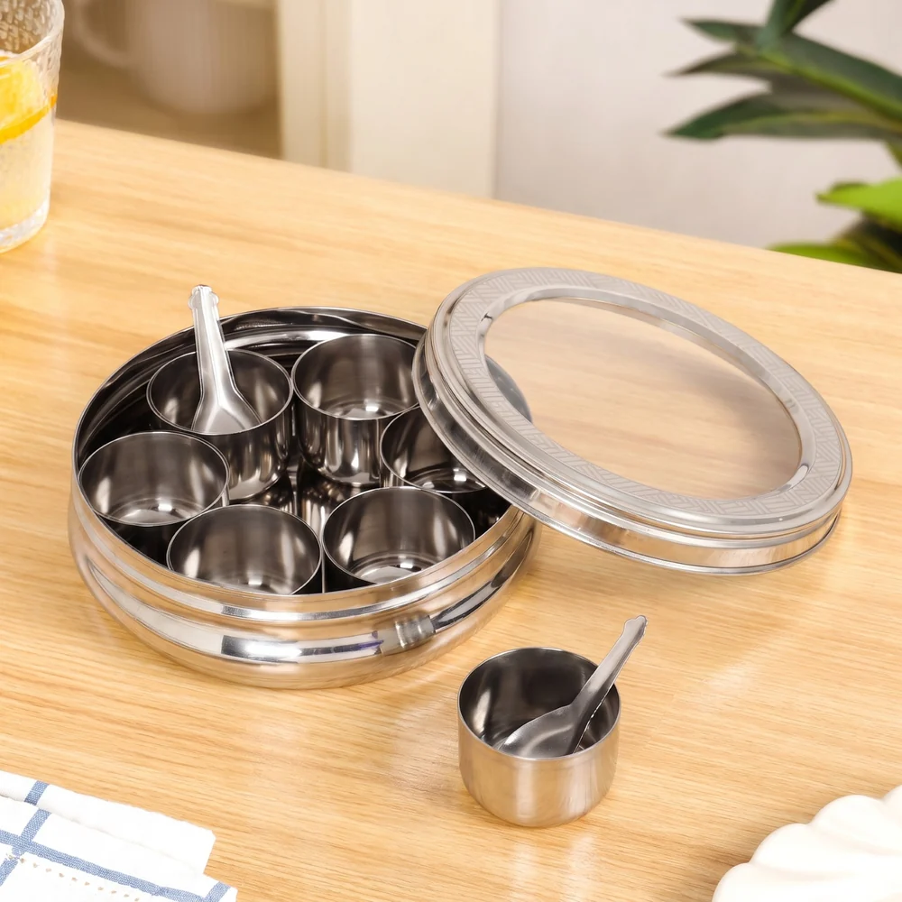 Stainless Steel Mini Spice Box - Image 3